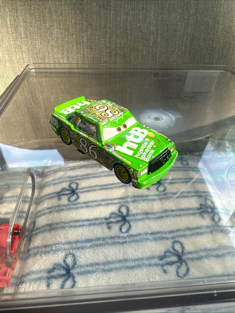 Disney Pixar Cars Chick Hicks #86 htB Hostile Takeover Bank Diecast Car Clean